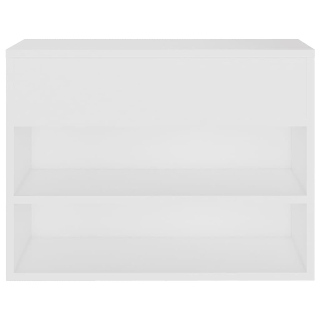 Shoe Bench White 60x30x45 cm Engineered Wood