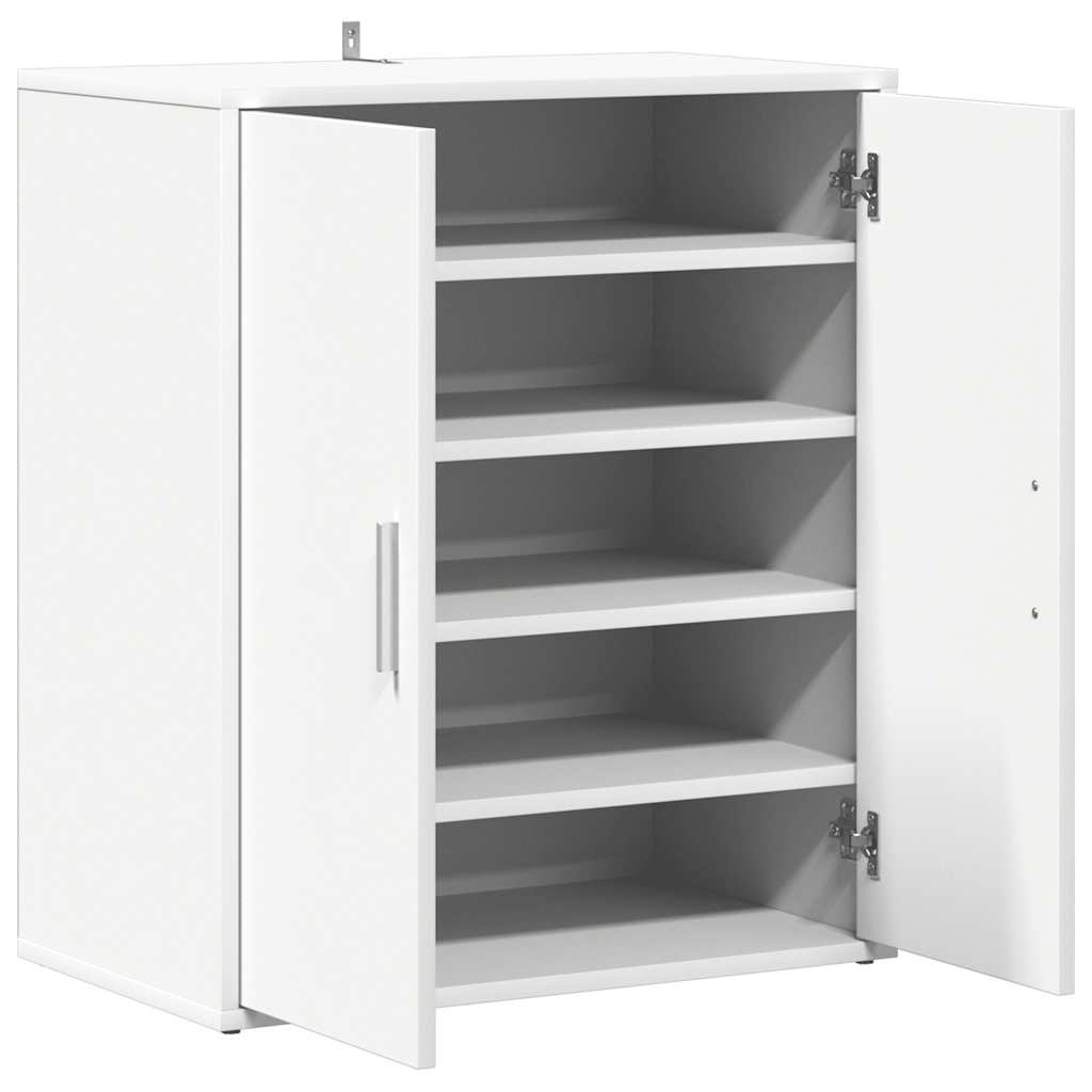 Shoe Cabinet White 60x35x70 cm Engineered Wood