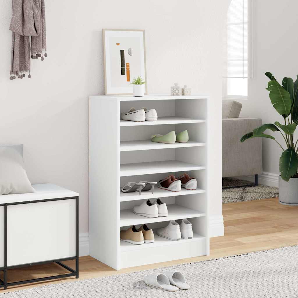 Shoe cabinets 60 x 35 x 92 cm White 6 compartments for shoes