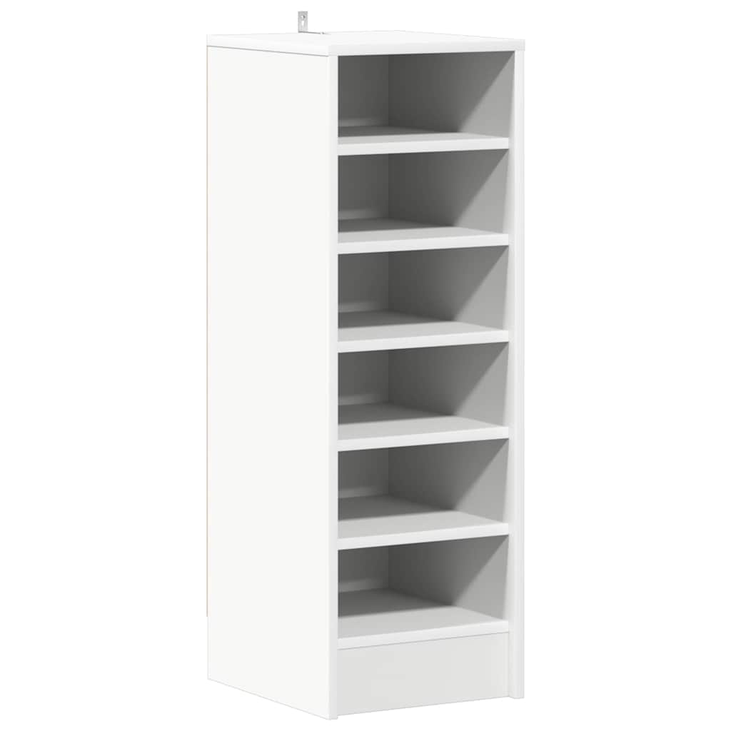Shoe cabinets 31,5 x 35 x 90 cm White 6 compartments