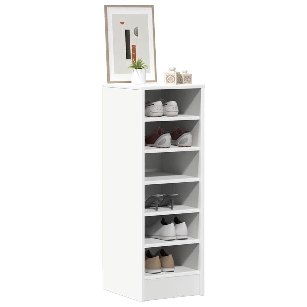 Shoe cabinets 31,5 x 35 x 90 cm White 6 compartments