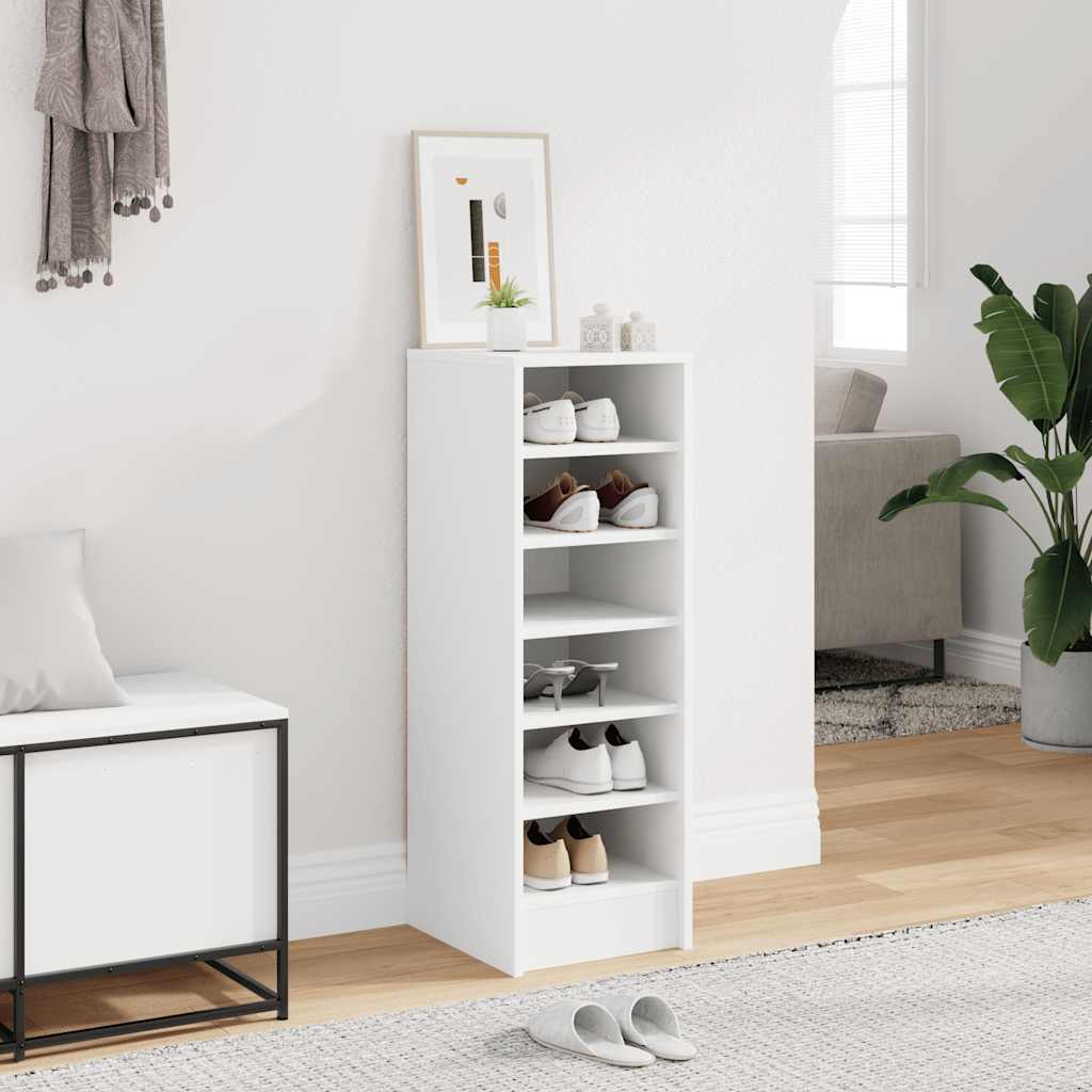 Shoe cabinets 31,5 x 35 x 90 cm White 6 compartments
