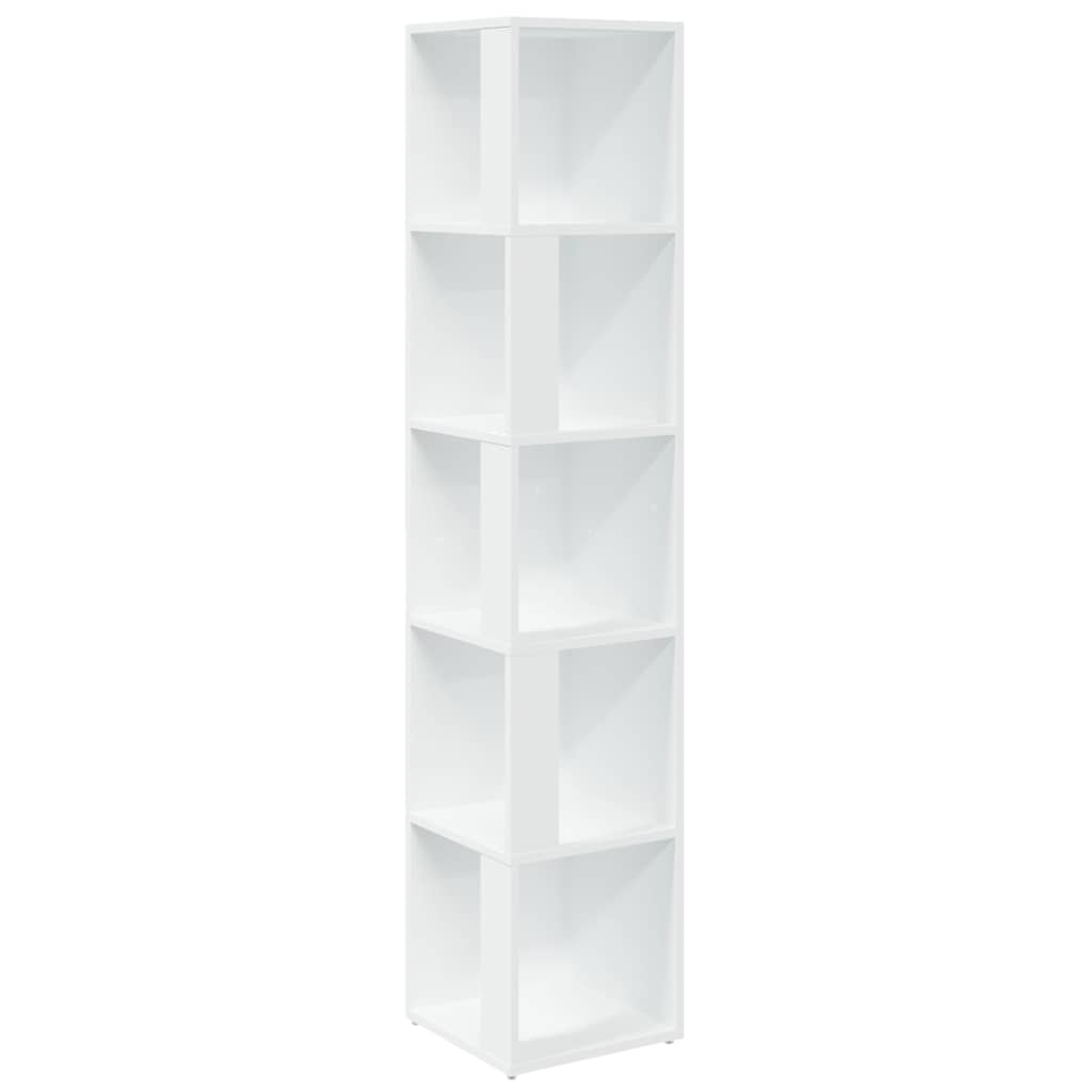Corner Cabinet White 33x33x164.5 cm Engineered Wood