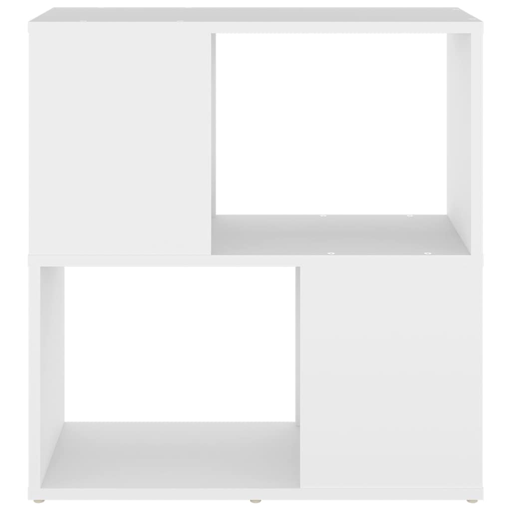 Book Cabinet White 60x24x63 cm Engineered Wood