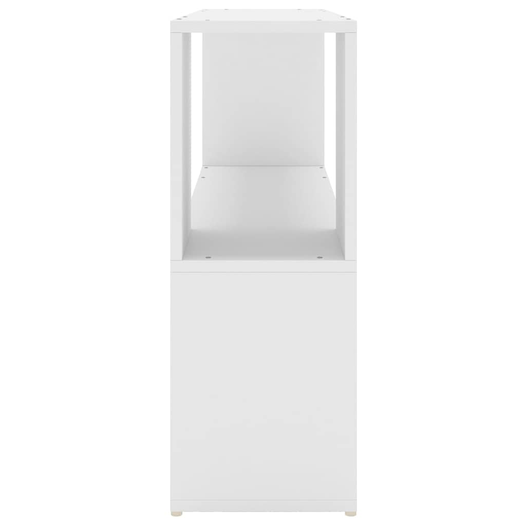 Book Cabinet White 100x24x63 cm Engineered Wood