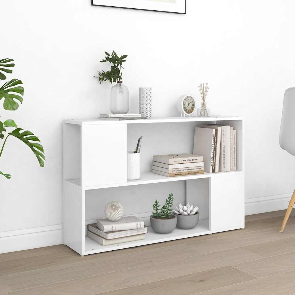 Book Cabinet White 100x24x63 cm Engineered Wood