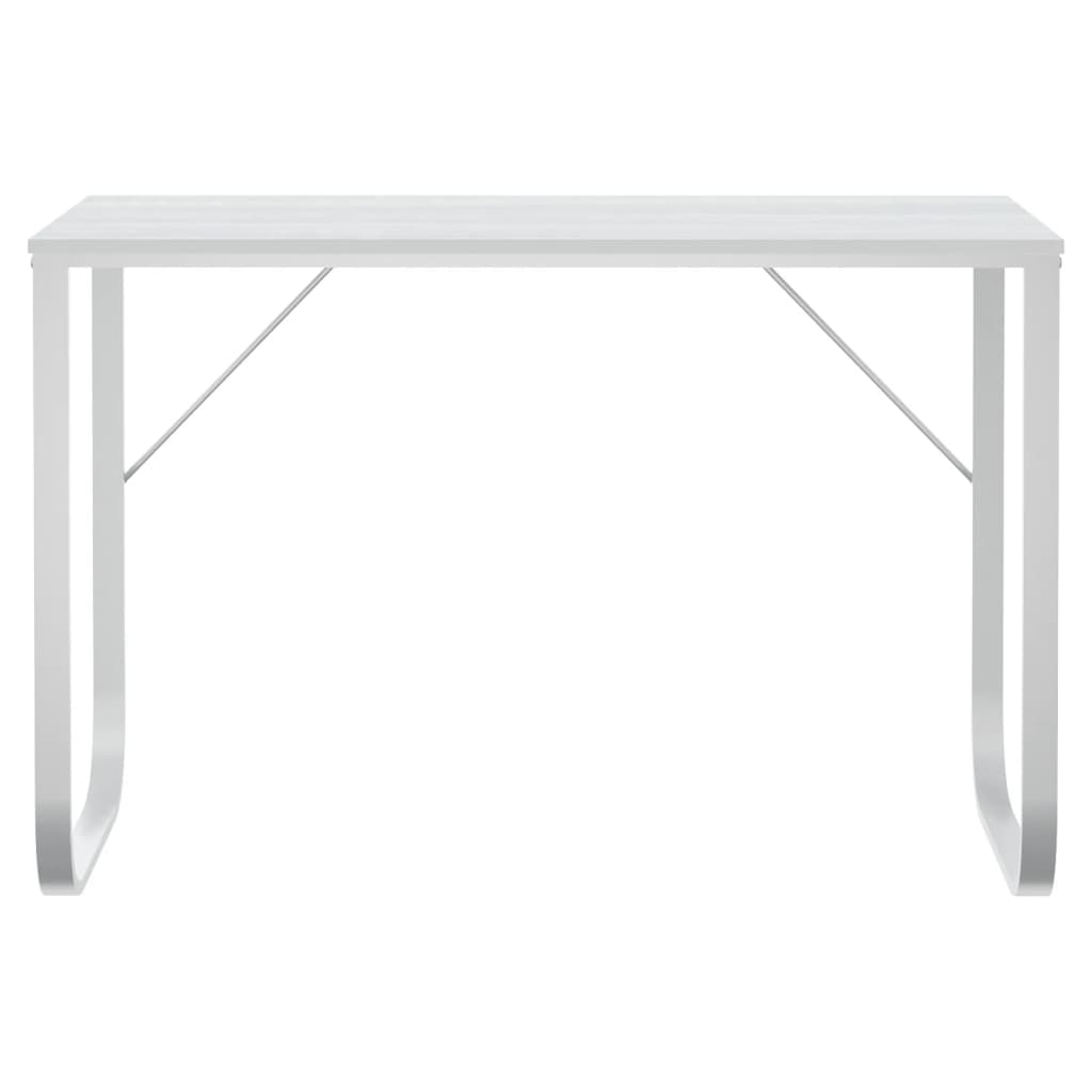Computer Desk White 110x60x73 cm Engineered Wood