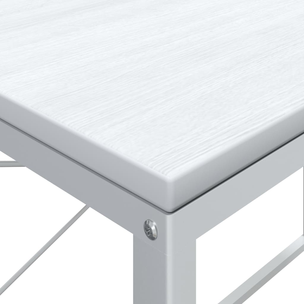 Computer Desk White 110x60x70 cm Engineered Wood