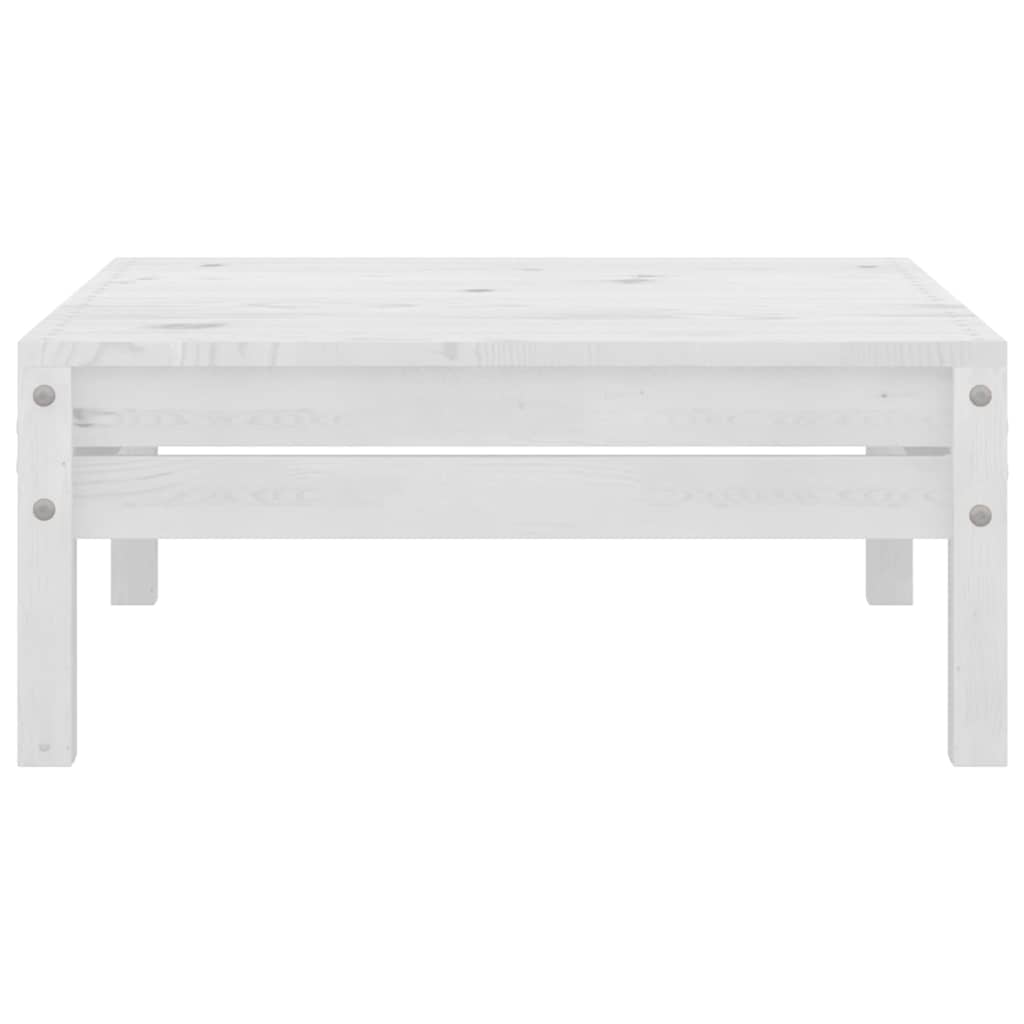 4 Piece Garden Lounge Set Solid Pinewood White