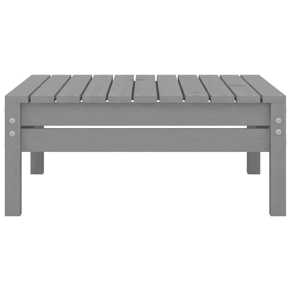 4 Piece Garden Lounge Set Solid Pinewood Grey