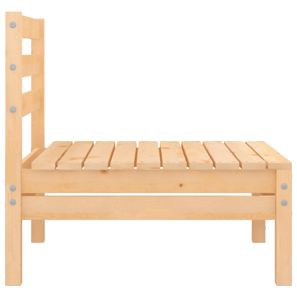 4 Piece Garden Lounge Set Solid Pinewood