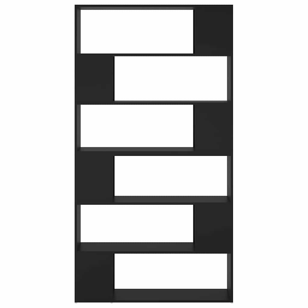 Book Cabinet Room Divider Black 100x24x188 cm