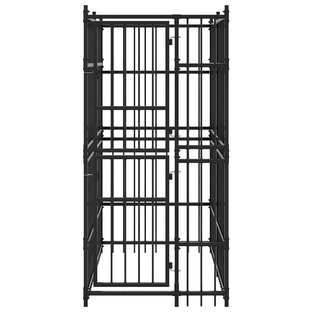 Outdoor Dog Kennel Steel 1,84 m²