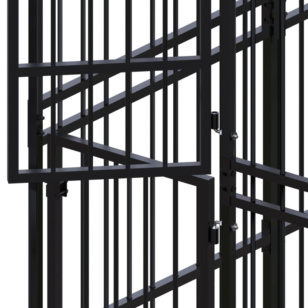 Outdoor Dog Kennel Steel 1,84 m²