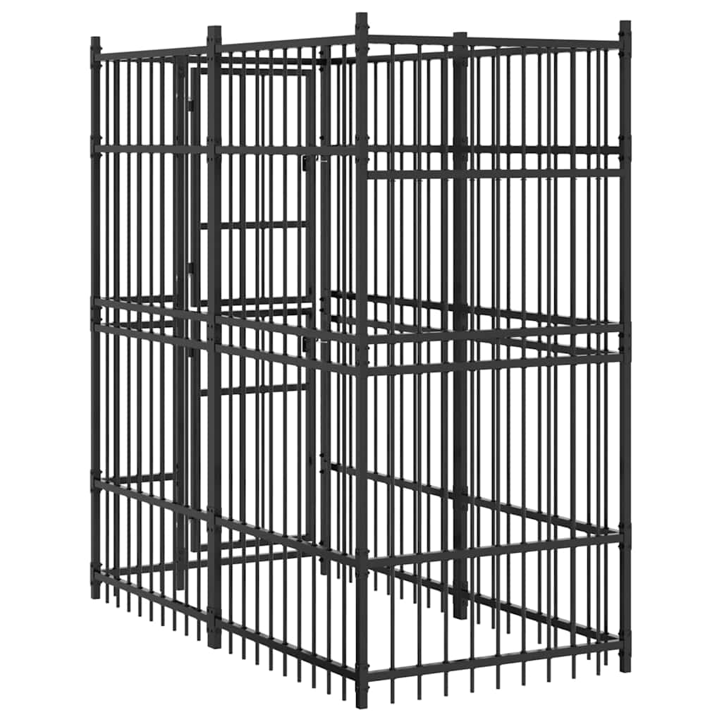 Outdoor Dog Kennel Steel 1,84 m²
