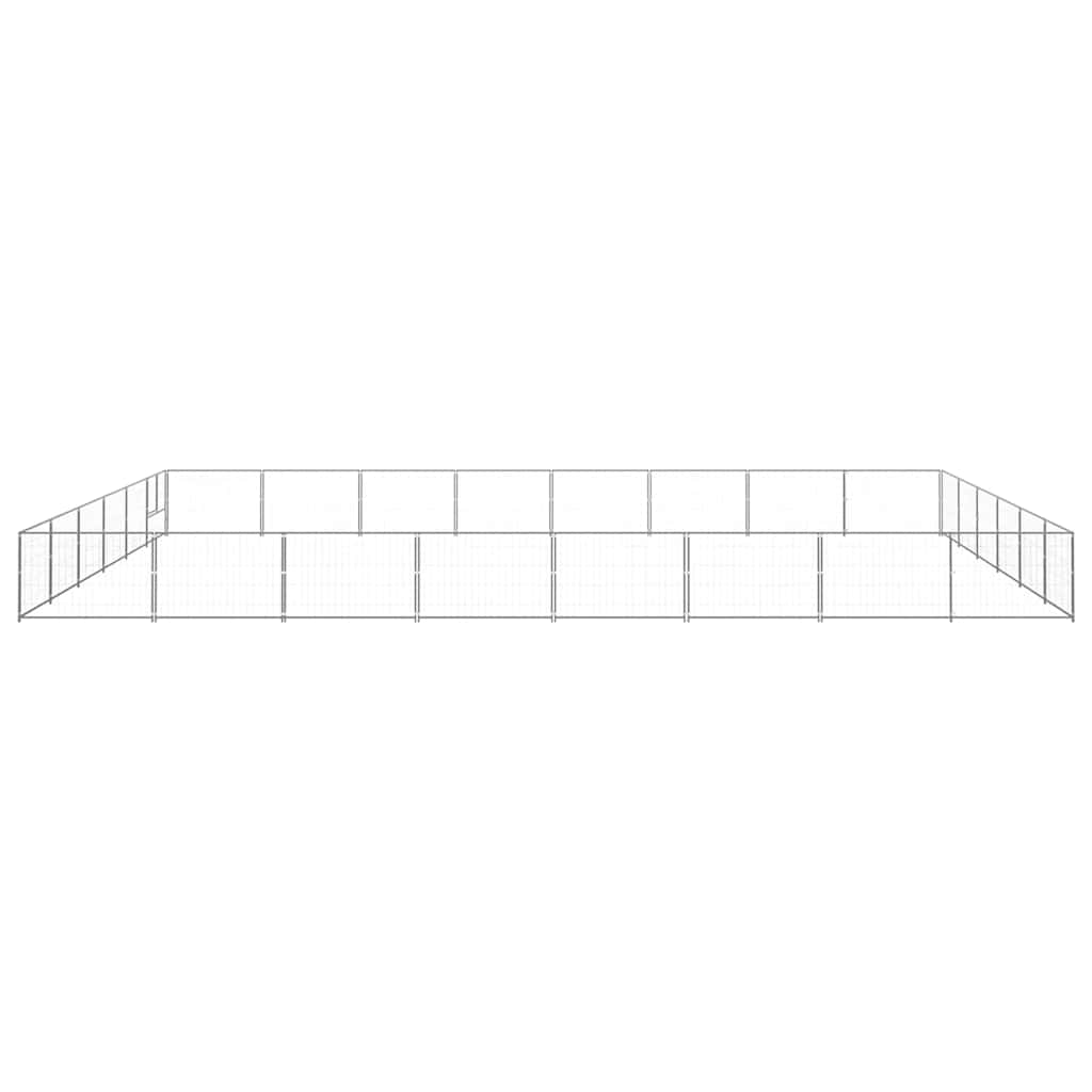 Dog Kennel Silver 48 m² Steel