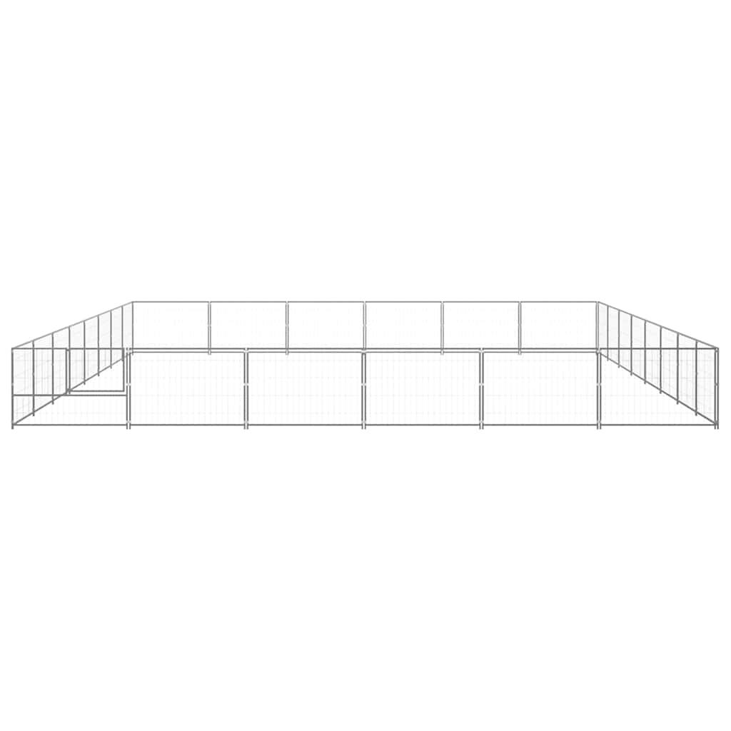Dog Kennel Silver 48 m² Steel