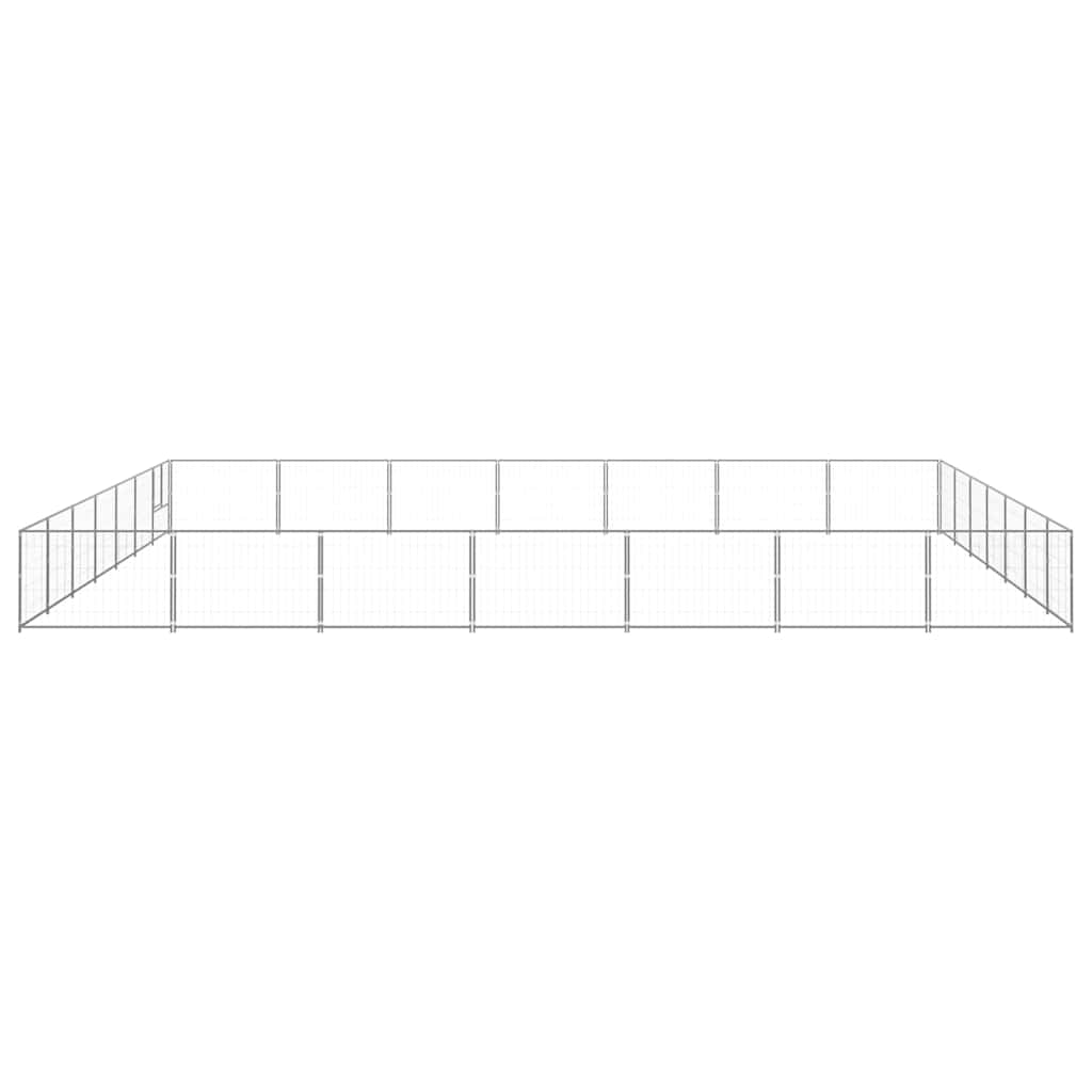 Dog Kennel Silver 49 m² Steel