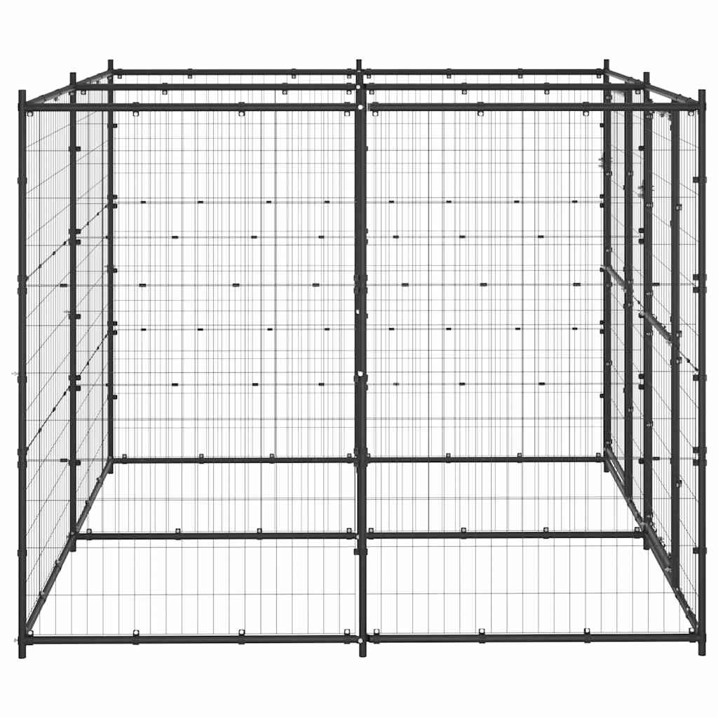 Outdoor Dog Kennel Steel 4,84 m²
