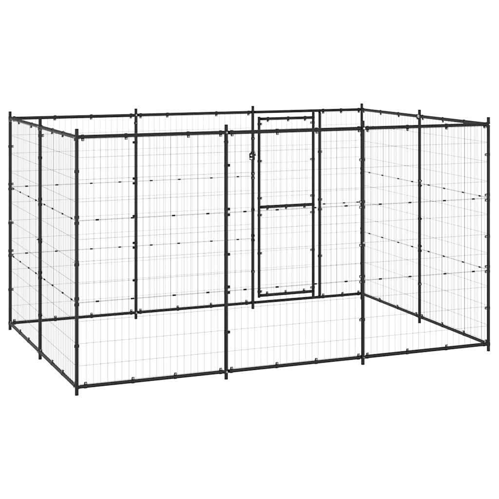 Outdoor Dog Kennel Steel 7,26 m²