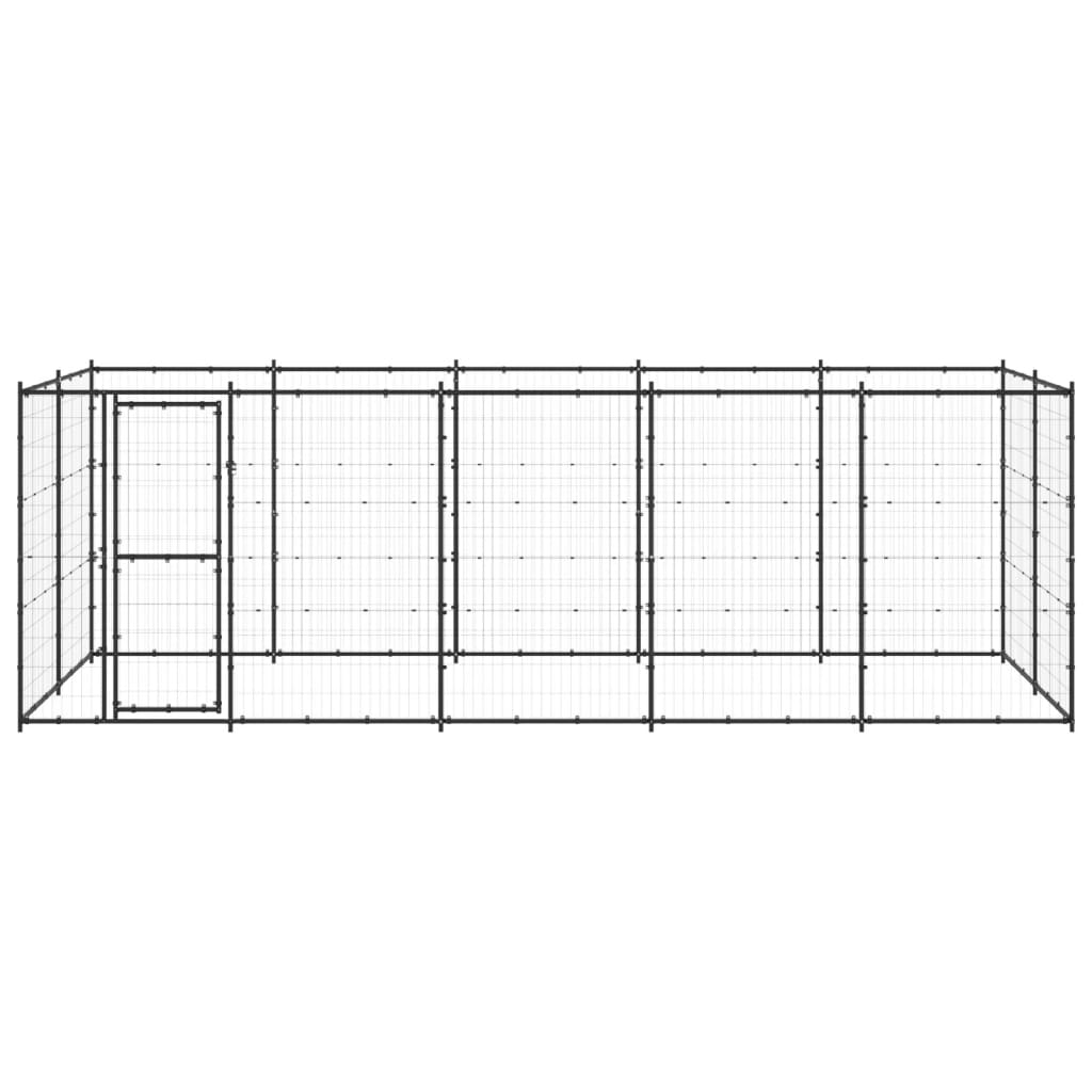Outdoor Dog Kennel Steel 12,1 m²