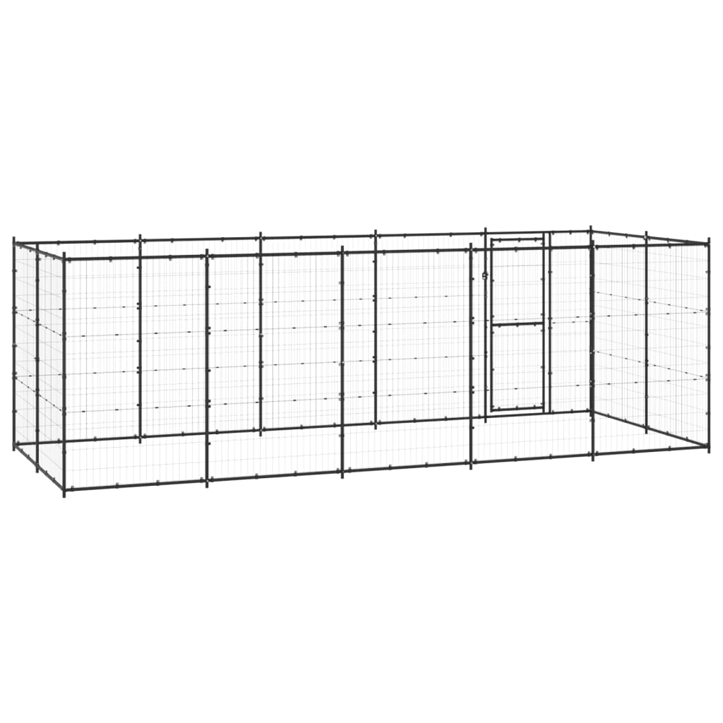 Outdoor Dog Kennel Steel 12,1 m²