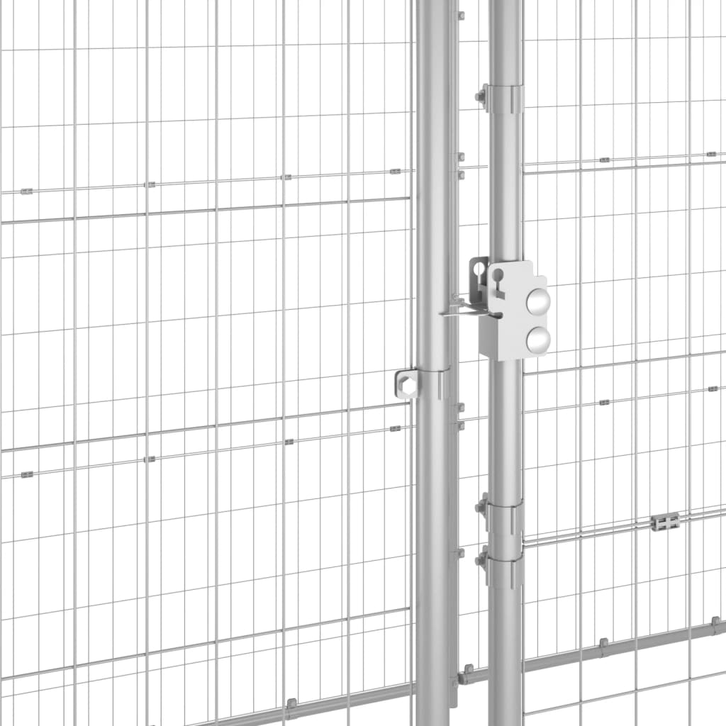 Outdoor Dog Kennel Galvanised Steel 21,78 m²