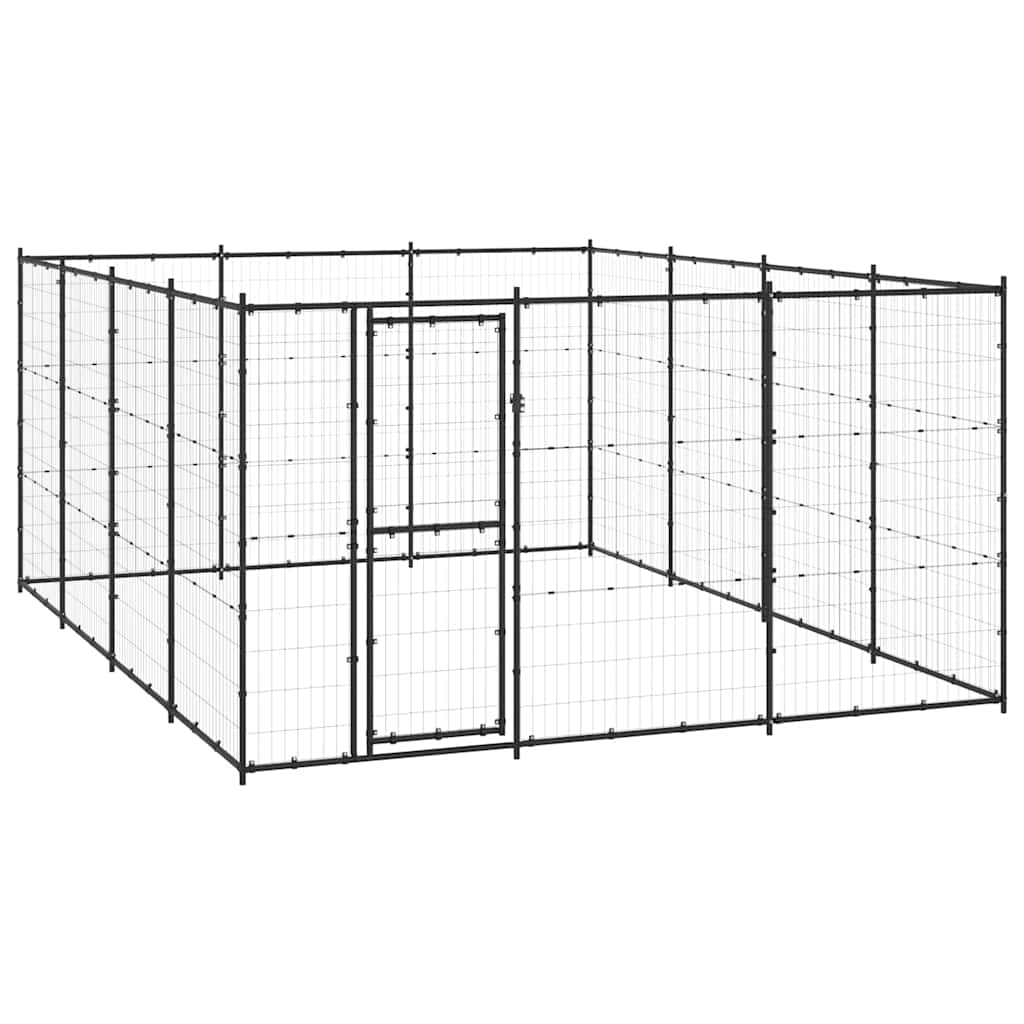 Outdoor Dog Kennel Steel 14,52 m²
