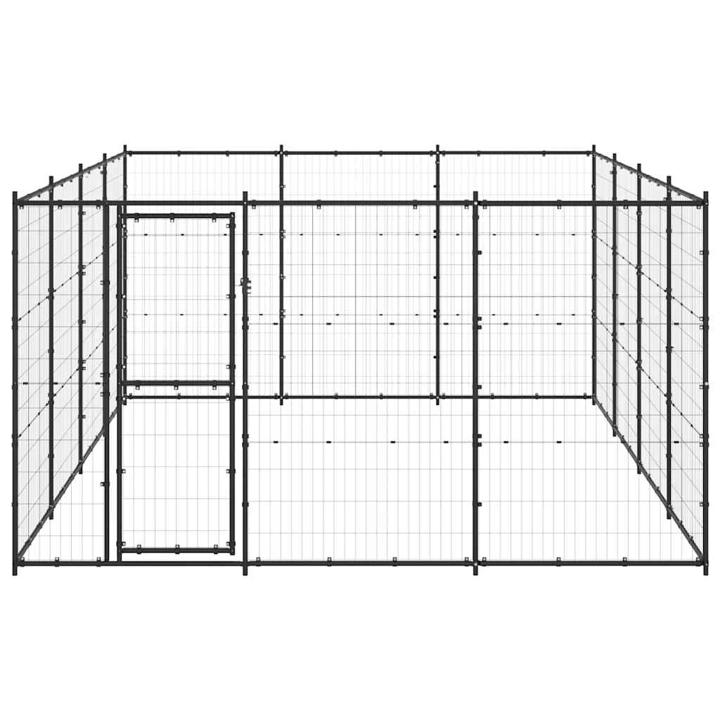Outdoor Dog Kennel Steel 14,52 m²