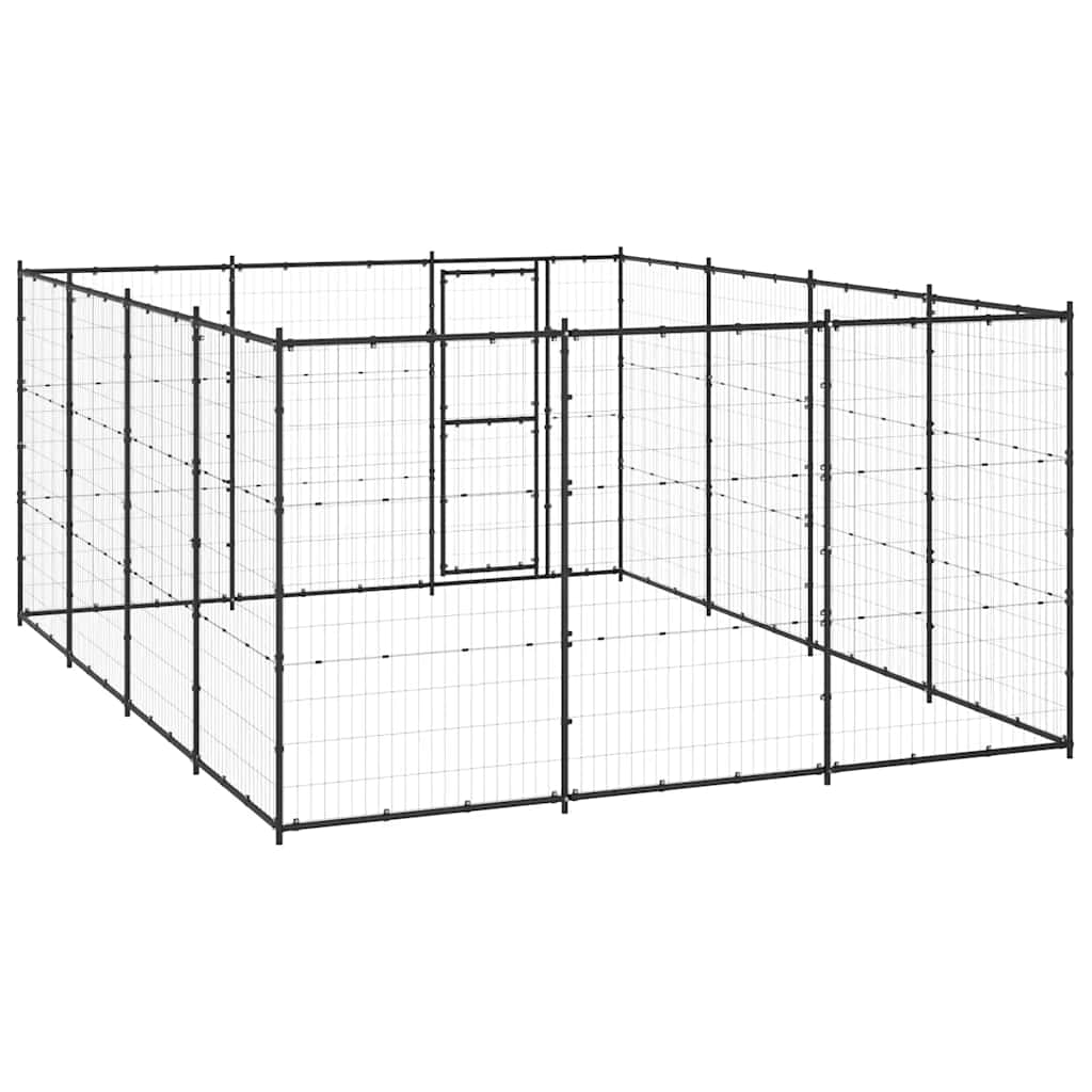 Outdoor Dog Kennel Steel 14.52 m²