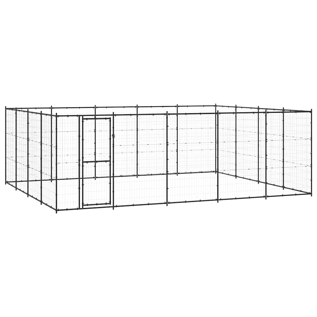 Outdoor Dog Kennel Steel 24,2 m²