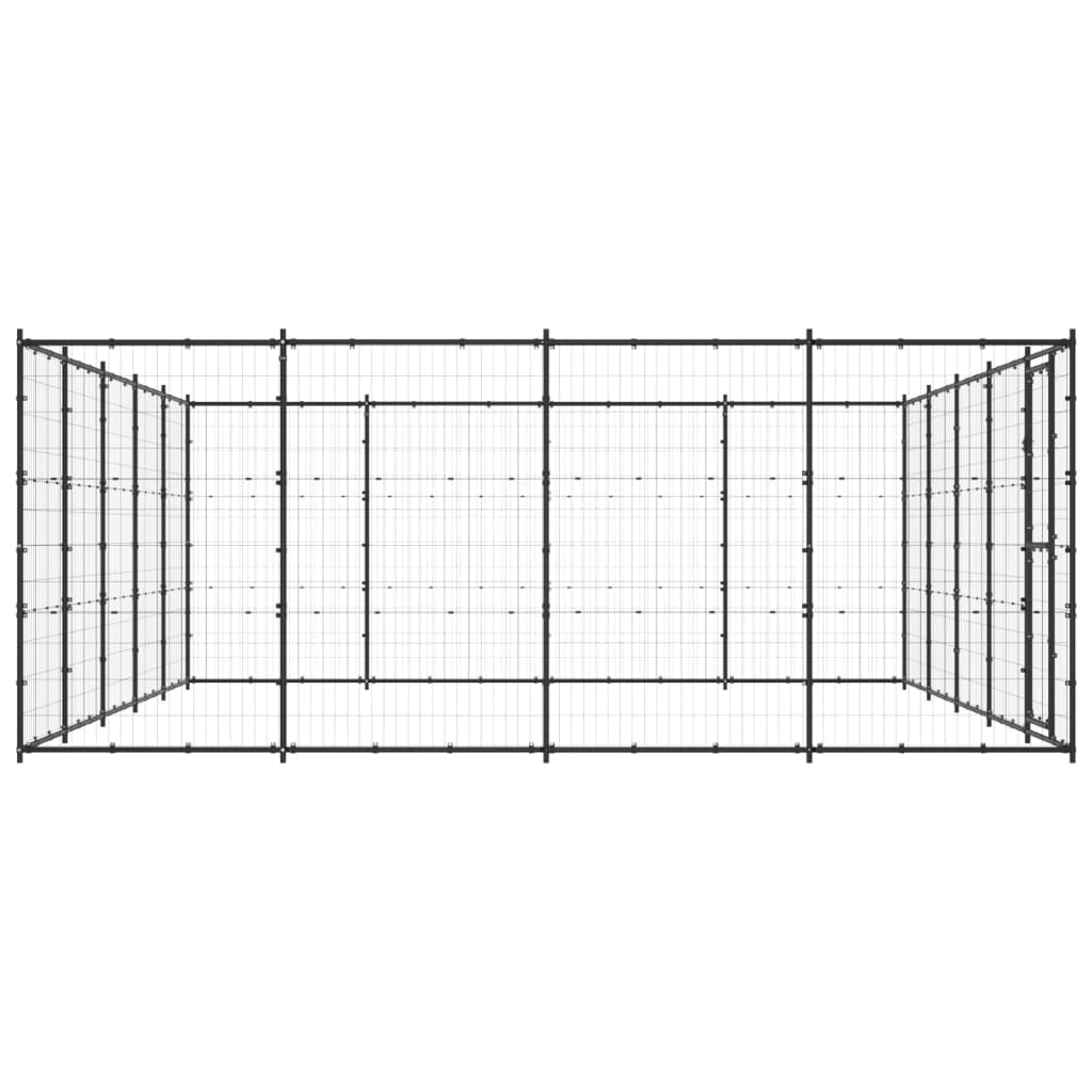 Outdoor Dog Kennel Steel 24.2 m²