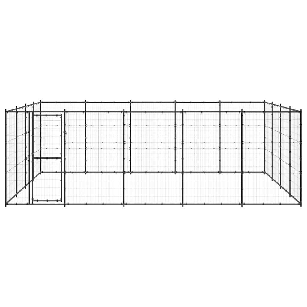 Outdoor Dog Kennel Steel 24,2 m²
