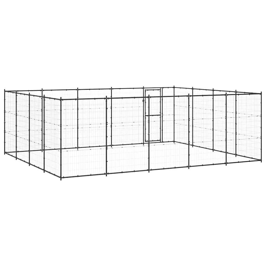 Outdoor Dog Kennel Steel 24,2 m²