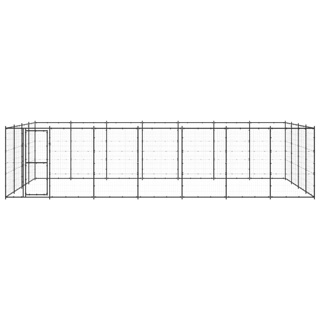 Outdoor Dog Kennel Steel 33,88 m²
