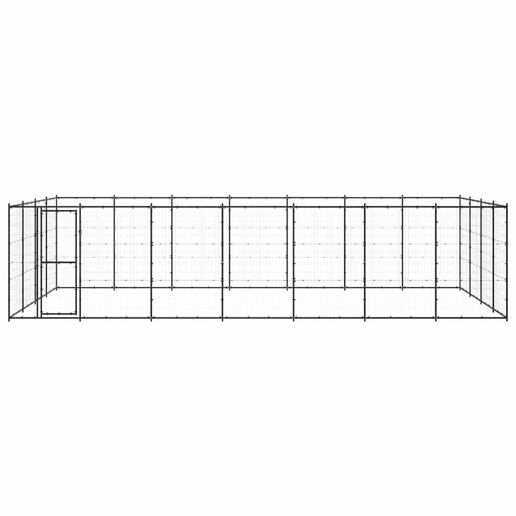 Outdoor Dog Kennel Steel 33,88 m²