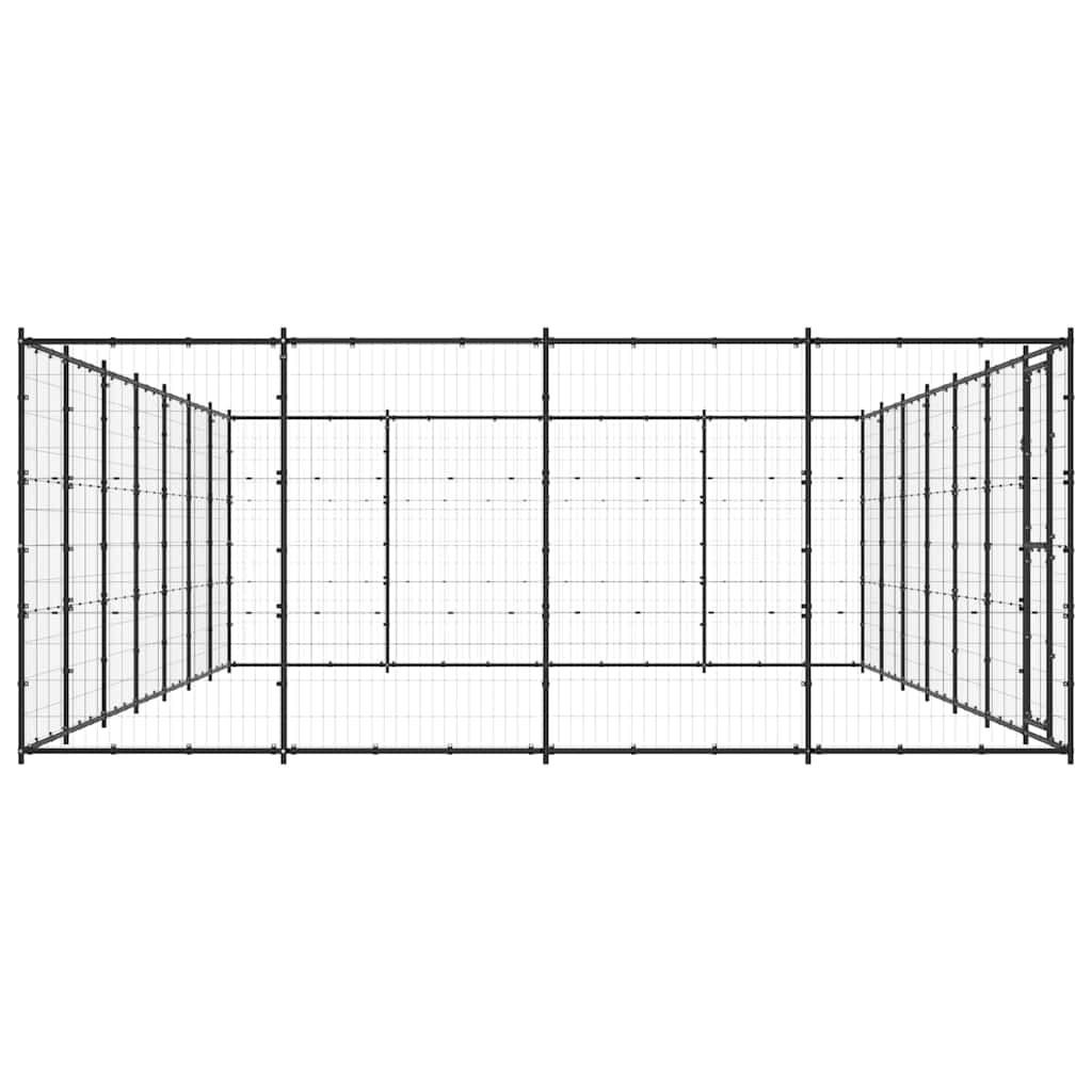 Outdoor Dog Kennel Steel 33,88 m²