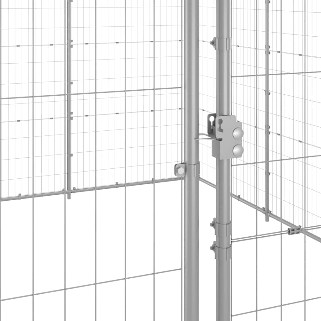 Outdoor Dog Kennel Galvanised Steel 24,2 m²
