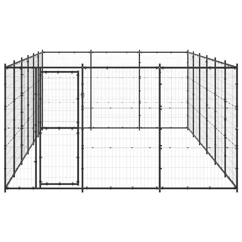 Outdoor Dog Kennel Steel 21,78 m²