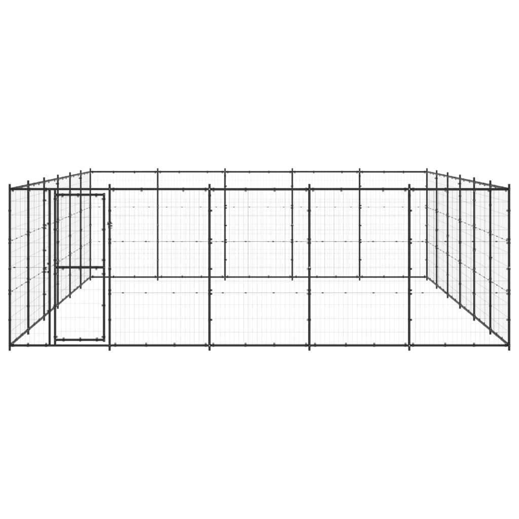 Outdoor Dog Kennel Steel 36,3 m²