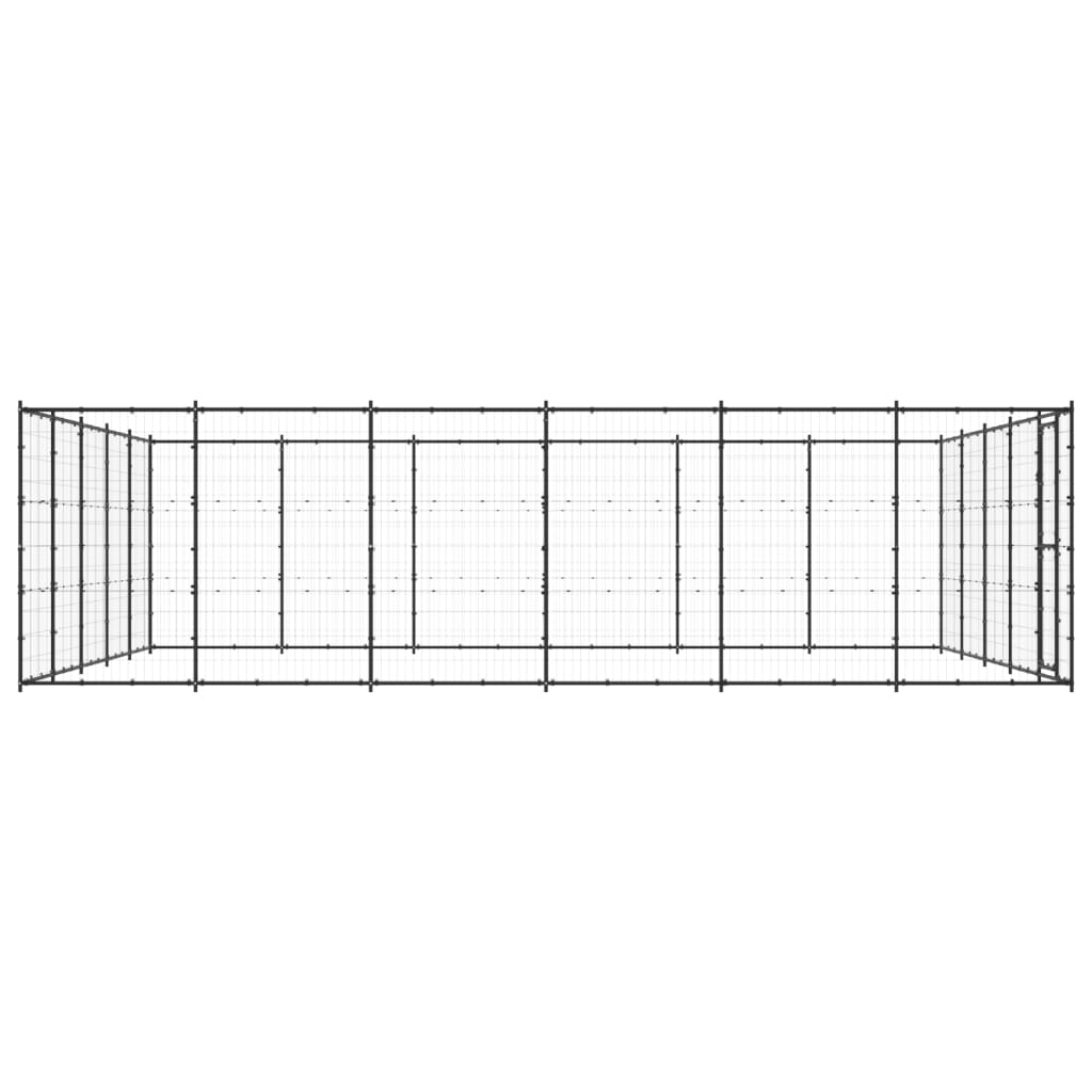 Outdoor Dog Kennel Steel 36,3 m²