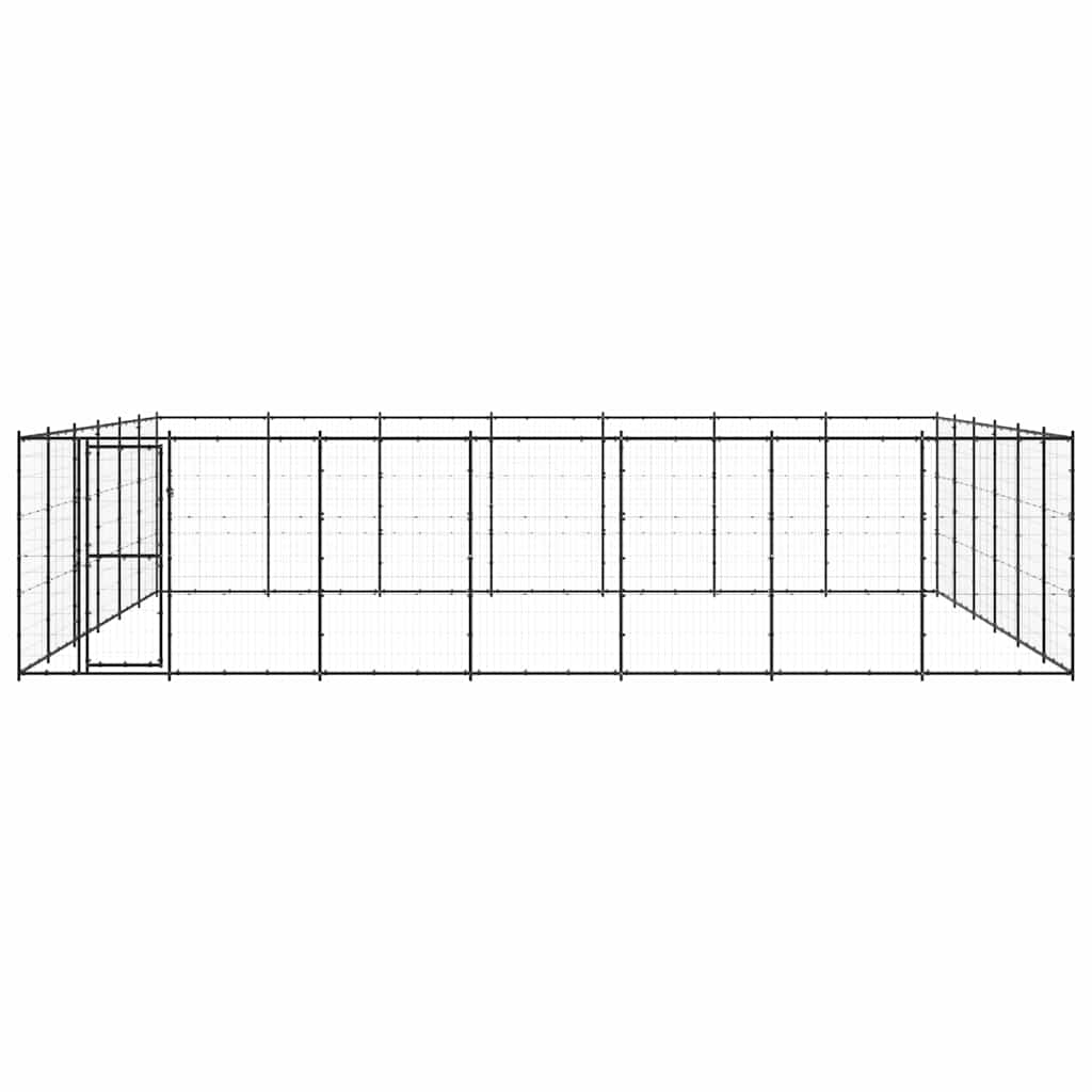 Outdoor Dog Kennel Steel 50,82 m²