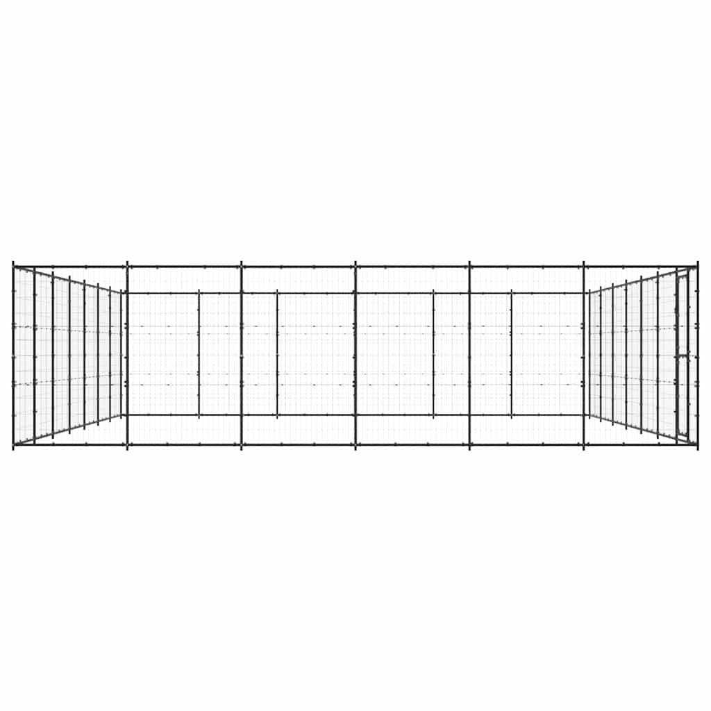 Outdoor Dog Kennel Steel 50,82 m²