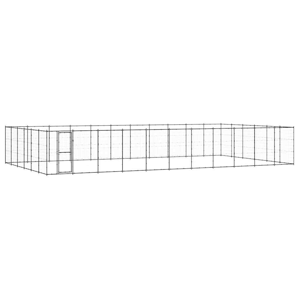 Outdoor Dog Kennel Steel 79,86 m²