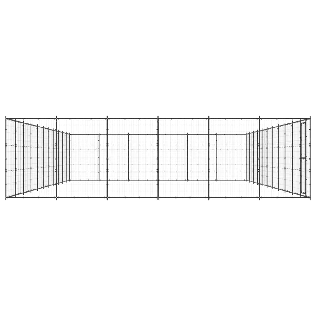 Outdoor Dog Kennel Steel 79,86 m²