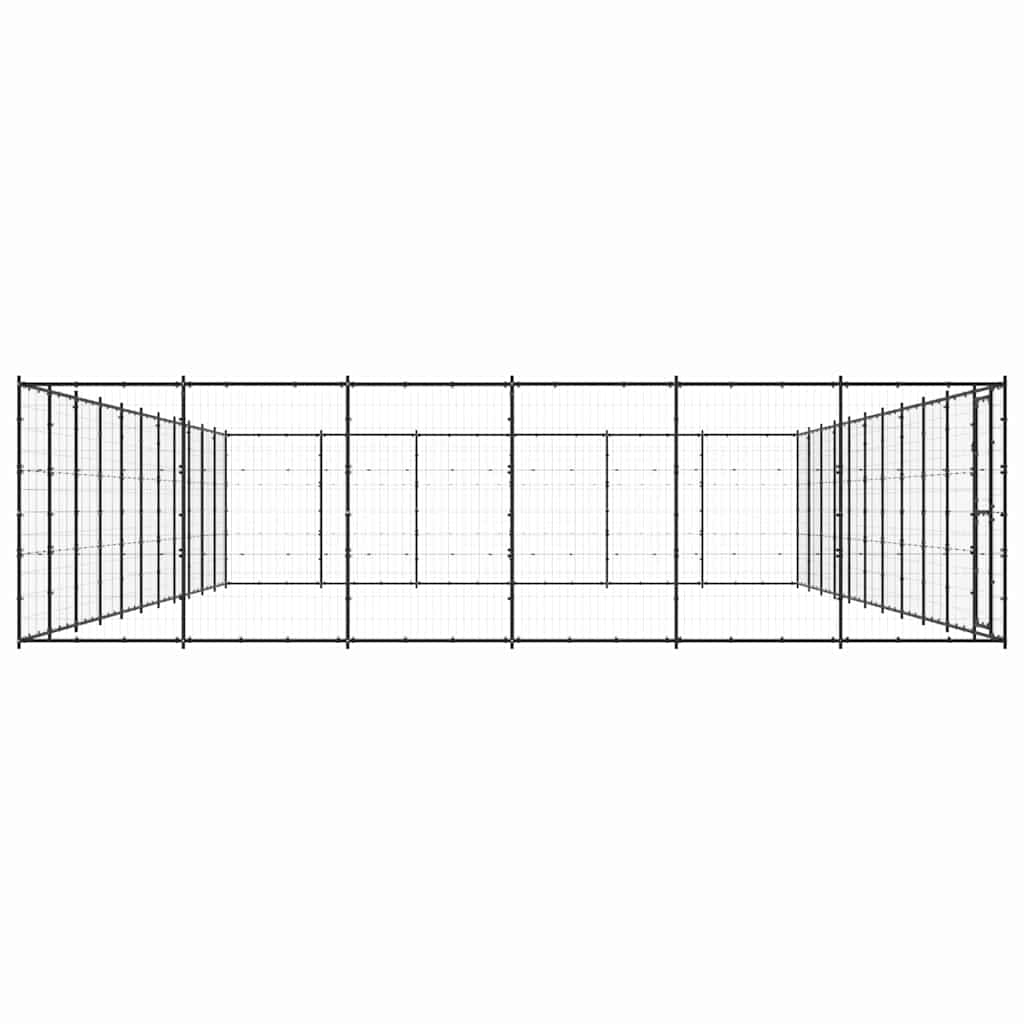 Outdoor Dog Kennel Steel 79,86 m²