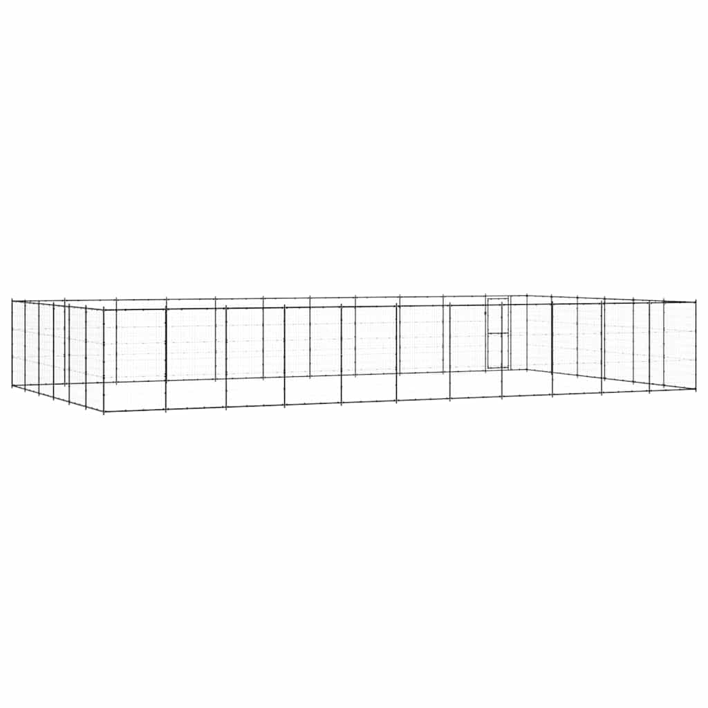 Outdoor Dog Kennel Steel 79,86 m²
