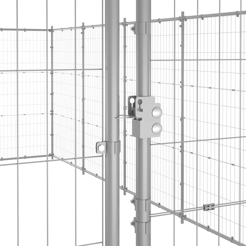 Outdoor Dog Kennel Galvanised Steel 21,78 m²
