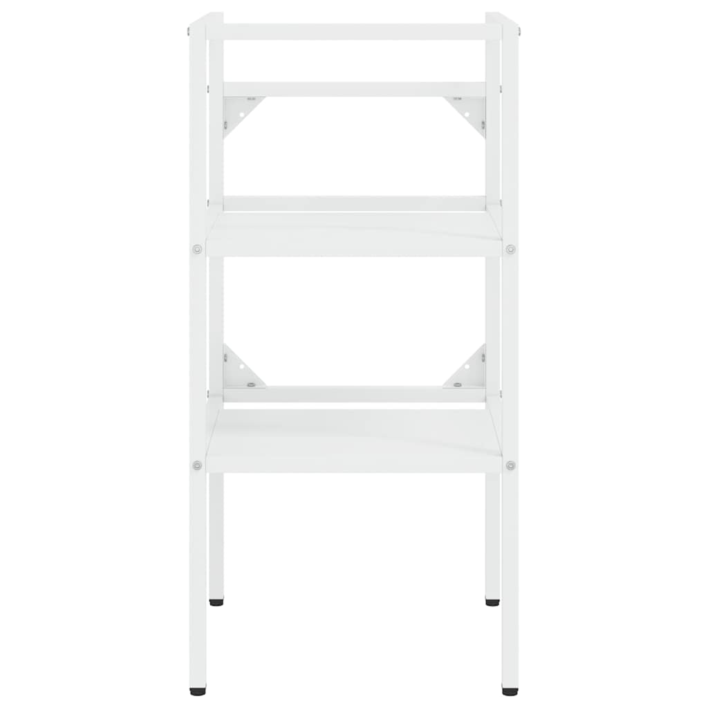 Bathroom Washbasin Frame White 40x38x83 cm Iron