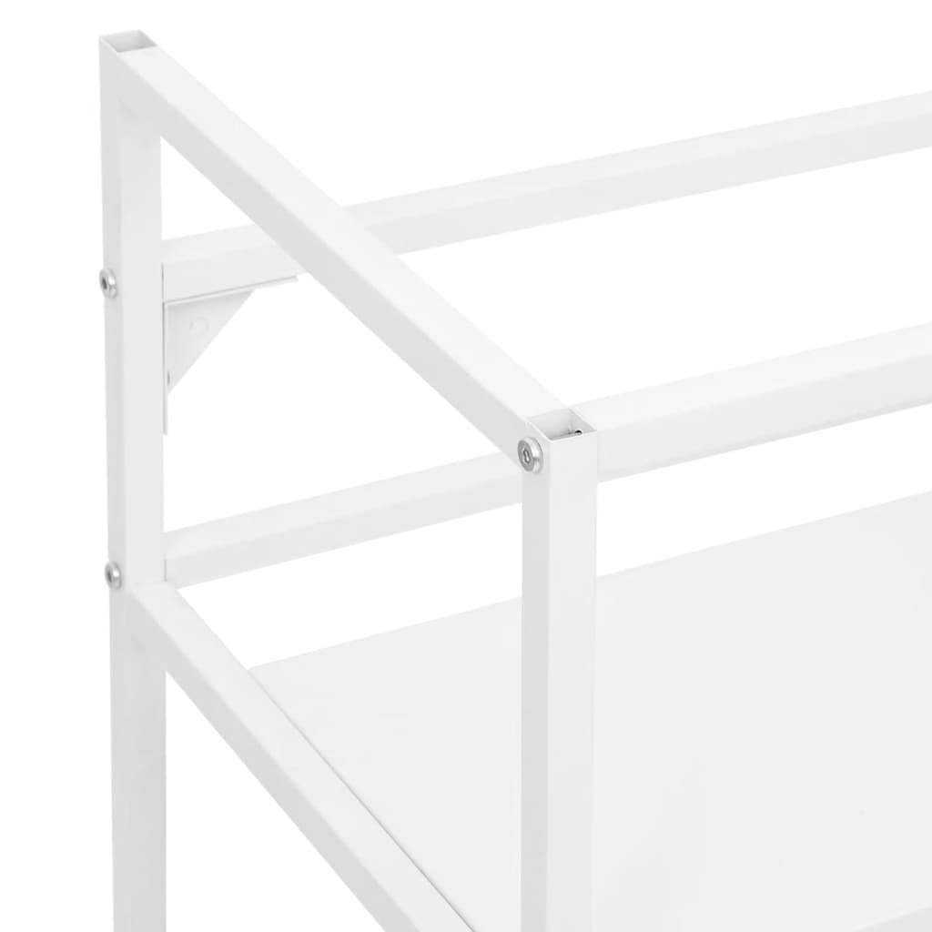 Bathroom Washbasin Frame White 40x38x83 cm Iron
